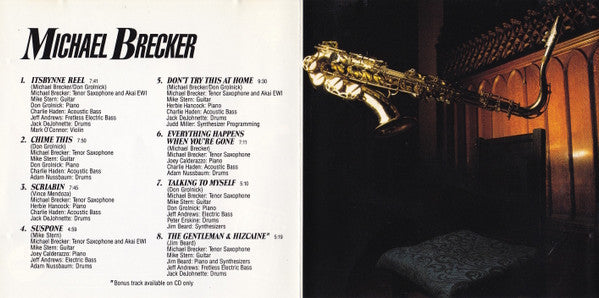Michael Brecker : Don't Try This At Home (CD, Album)