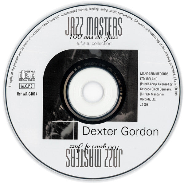 Dexter Gordon : Jazz Masters (100 Ans De Jazz) (CD, Album, RE)