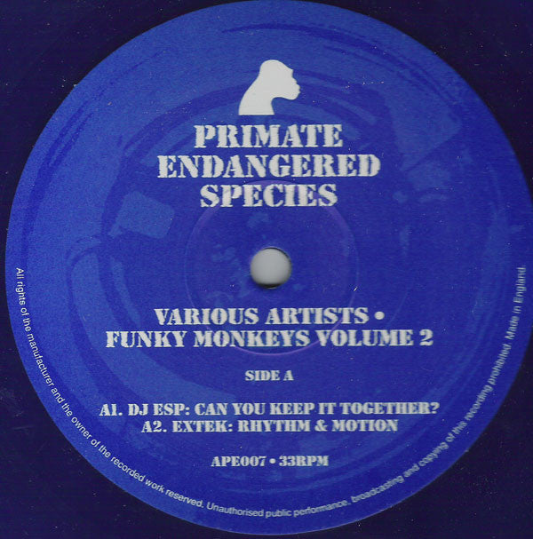 Various : Funky Monkeys Volume 2 (12", Blu)