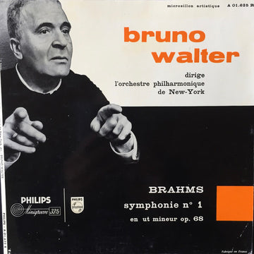 Johannes Brahms, New York Philharmonic, Bruno Walter : Symphonie N° 1 En Ut Mineur Op. 68 (10")