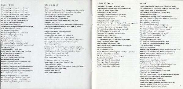 Lou Reed / John Cale : Songs For Drella (CD, Album, RE)