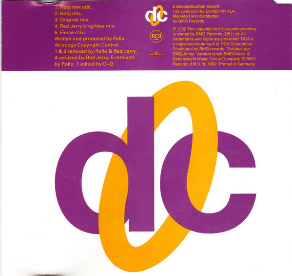 Felix : Don't You Want Me (Original Mixes And Remixes) (CD, Single)