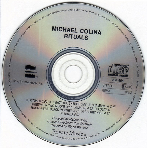 Michael Colina : Rituals (CD, Album)