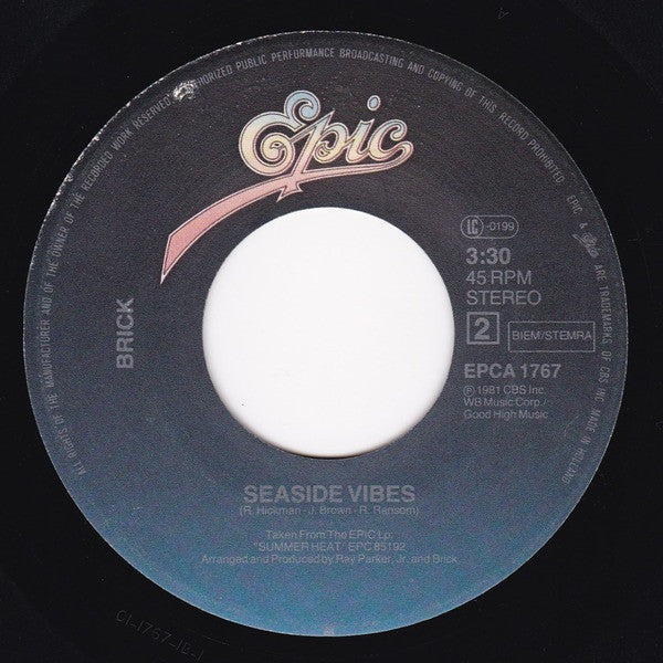 Brick : Sweat (Til You Get Wet) (7", Single)