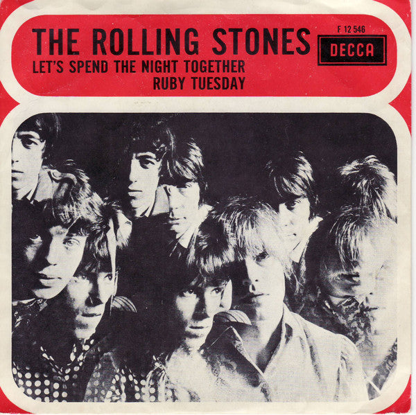 The Rolling Stones : Let's Spend The Night Together / Ruby Tuesday (7", Single, Mono)