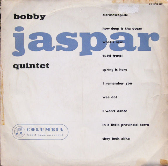 Bobby Jaspar Quintet : Bobby Jaspar Quintet (LP, Mono)
