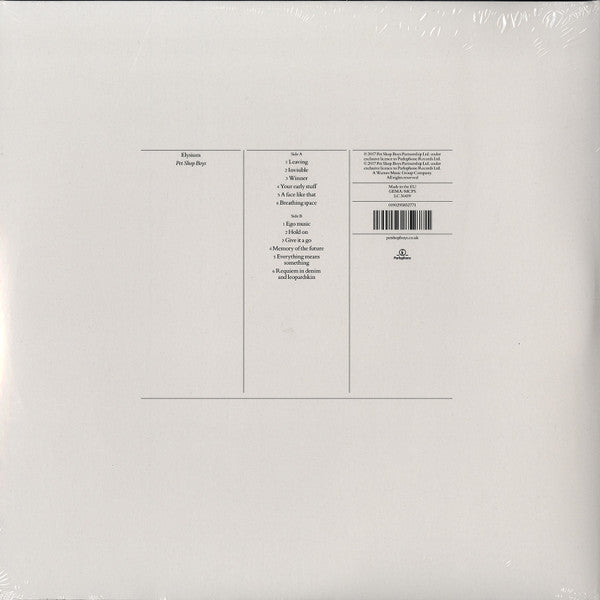 Pet Shop Boys : Elysium (LP, Album, RE, RM, 180)