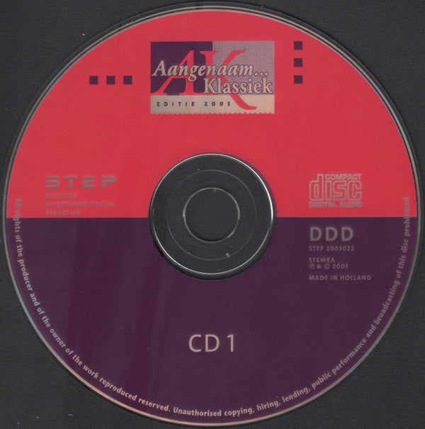Various : Aangenaam... Klassiek - Editie 2003 (2xCD, Comp)