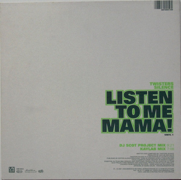 Twisters Silence* : Listen To Me Mama (12", Vin)