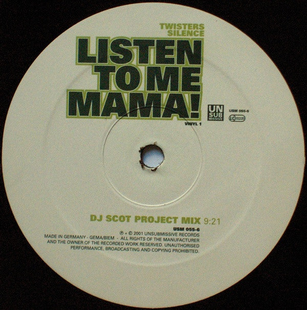 Twisters Silence* : Listen To Me Mama (12", Vin)