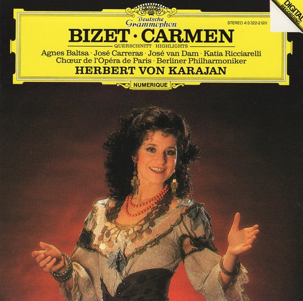 Georges Bizet, Berliner Philharmoniker, Herbert Von Karajan : Carmen (Highlights) (CD, Album, RE)