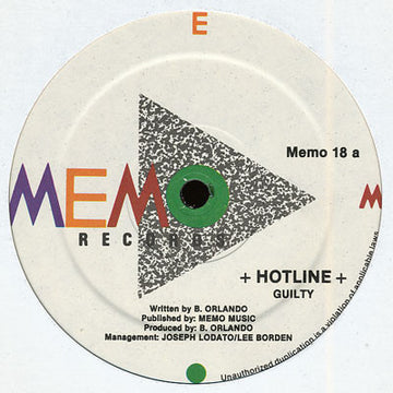 Hotline (2) : Guilty (12")