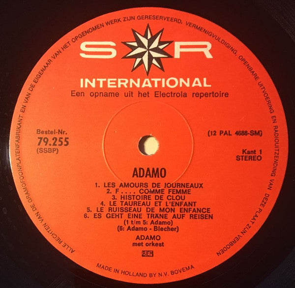 Adamo : Adamo (LP, Comp)