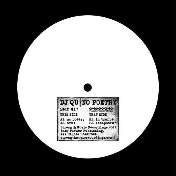 DJ Qu : No Poetry (12")