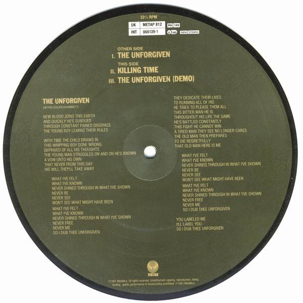 Metallica : The Unforgiven (7", Single, Ltd, Pic)