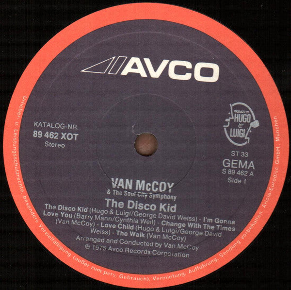 Van McCoy : The Disco Kid (LP, Album)
