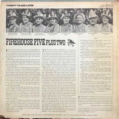 Firehouse Five Plus Two : Twenty Years Later (LP)