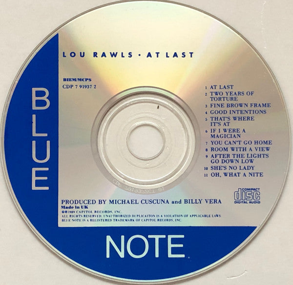 Lou Rawls : At Last (CD, Album)