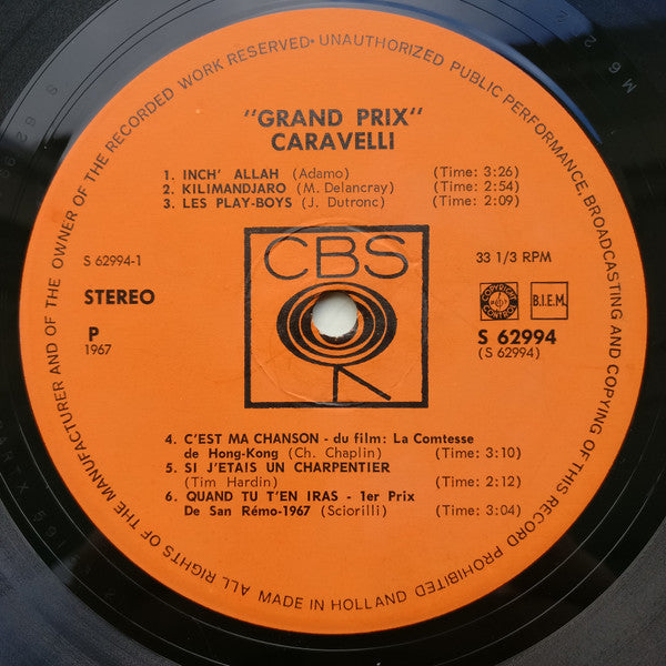 Caravelli : Grand Prix (LP)