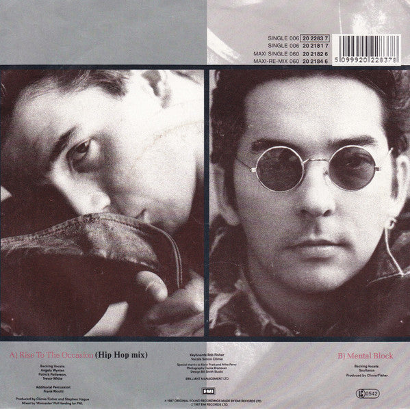 Climie Fisher : Rise To The Occasion (Hip Hop Mix) (7", Single)