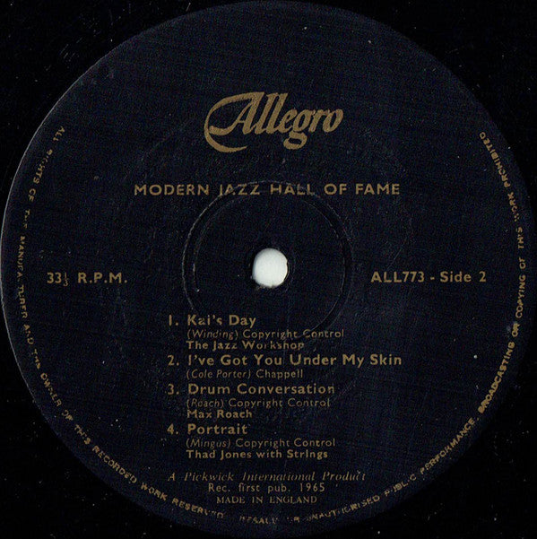 Various : Modern Jazz Hall Of Fame (LP, Comp, RE)
