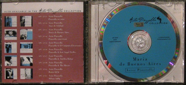 Astor Piazzolla : Maria De Buenos Aires (CD, Comp, RE)