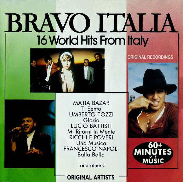 Various : Bravo Italia 16 World Hits From Italy (CD, Comp)