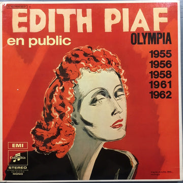 Edith Piaf : En Public (Olympia 1955 1956 1958 1961 1962) (3xLP, Comp, Bla)