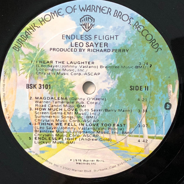 Leo Sayer : Endless Flight (LP, Album, RE)
