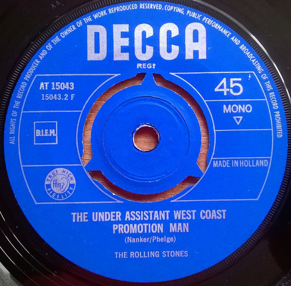 The Rolling Stones : (I Can't Get No) Satisfaction (7", Single, Mono)