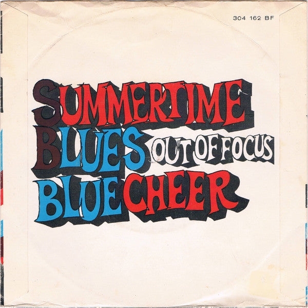 Blue Cheer : Summertime Blues (7", Single, Mono)