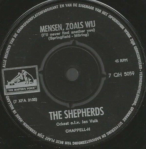 The Shepherds : Mensen Zoals Wij / Het land van mijn dromen (7", Single, ora)
