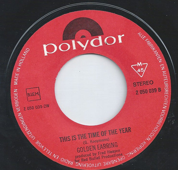 Golden Earring : Back Home (7", Single, ora)