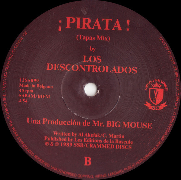 Los Descontrolados : ¡ Pirata ! (Flamenco House) (12", Pic)