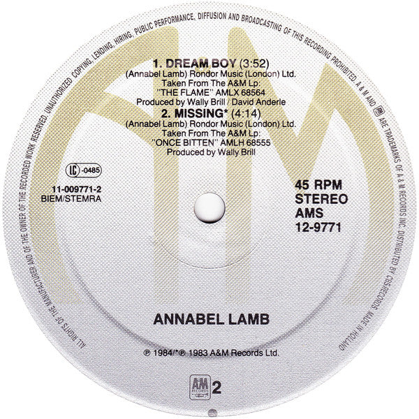 Annabel Lamb : So Lucky In Bed (Dub Version) (12", Maxi)