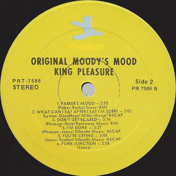 King Pleasure : Original Moody's Mood (LP, Comp, RM)