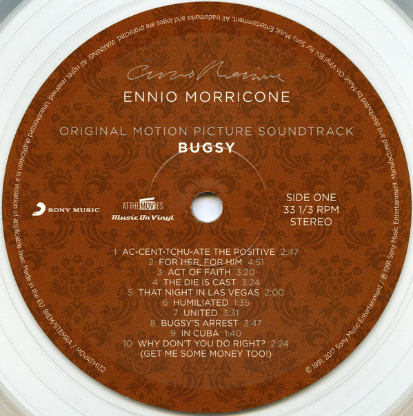 Ennio Morricone : Bugsy (Original Motion Picture Soundtrack) (LP, Album, Dlx, Ltd, Num, RE, Tra)