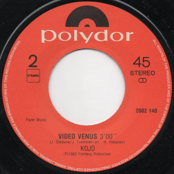 Kojo (2) : Bomb Out (7", Single)