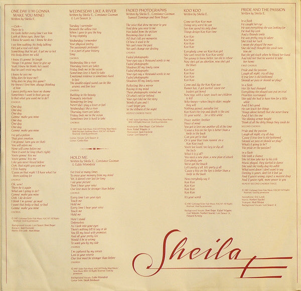 Sheila E. : Sheila E (LP, Album)