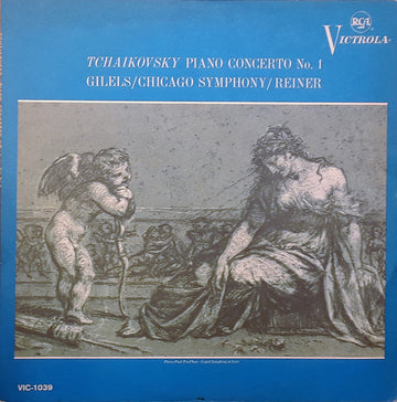 Pyotr Ilyich Tchaikovsky, Emil Gilels, Fritz Reiner, Chicago Symphony Orchestra : Piano Concerto No. 1 (LP, Album, Mono)