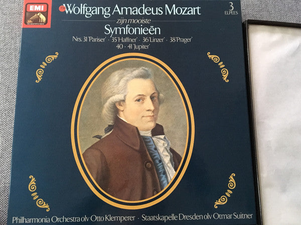 Philharmonia Orchestra, Staatskapelle Dresden : Wolfgang Amadeus Mozart zijn mooiste Symfonieën (3xLP)