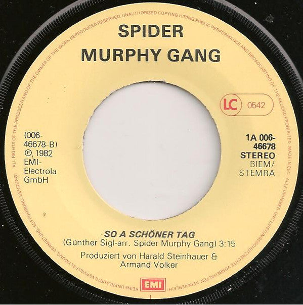Spider Murphy Gang : Ich Schau' Dich An (7", Single)