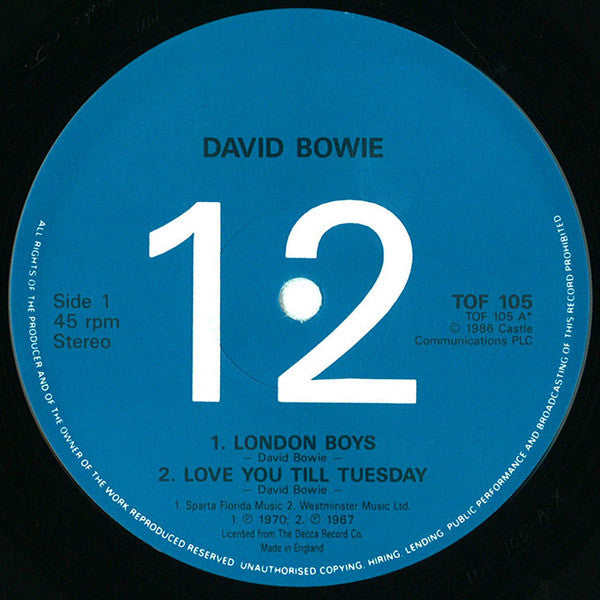 David Bowie : Archive4 (12", EP, Comp, Ltd)