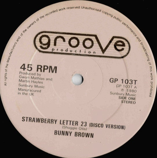 Bunny Brown : Strawberry Letter 23 (12")