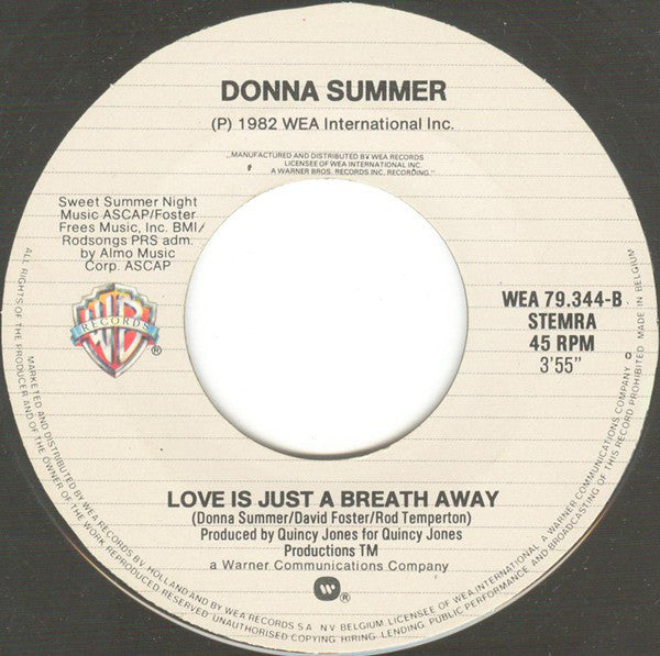 Donna Summer : State Of Independence (7")