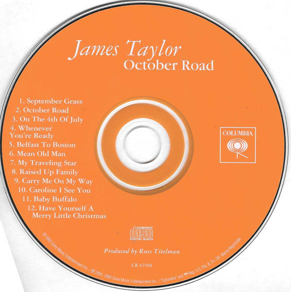 James Taylor (2) : October Road (CD, Album)