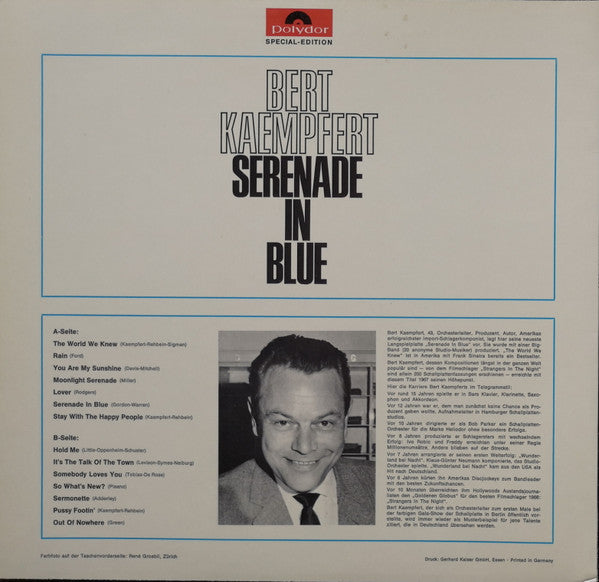 Bert Kaempfert : Serenade In Blue (LP, S/Edition)