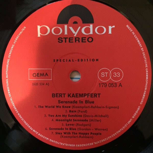 Bert Kaempfert : Serenade In Blue (LP, S/Edition)