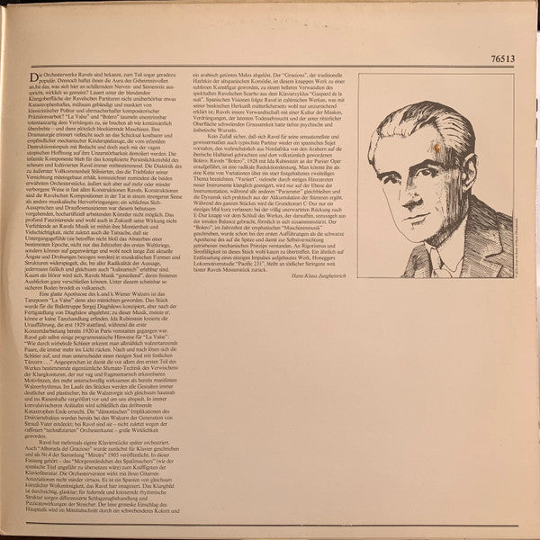 Ravel*, Leonard Bernstein, L'Orchestre National De France* : Bolero / La Valse / Alborada Del Gracioso (LP, Album, Gat)