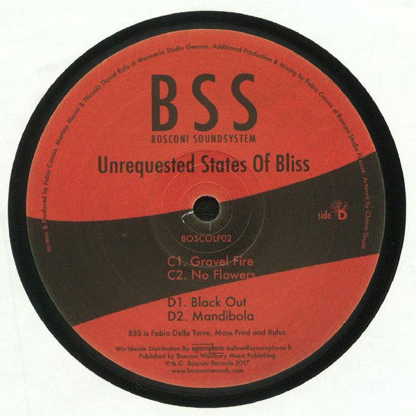 Bosconi Soundsystem : Unrequested States Of Bliss  (2x12", Album)